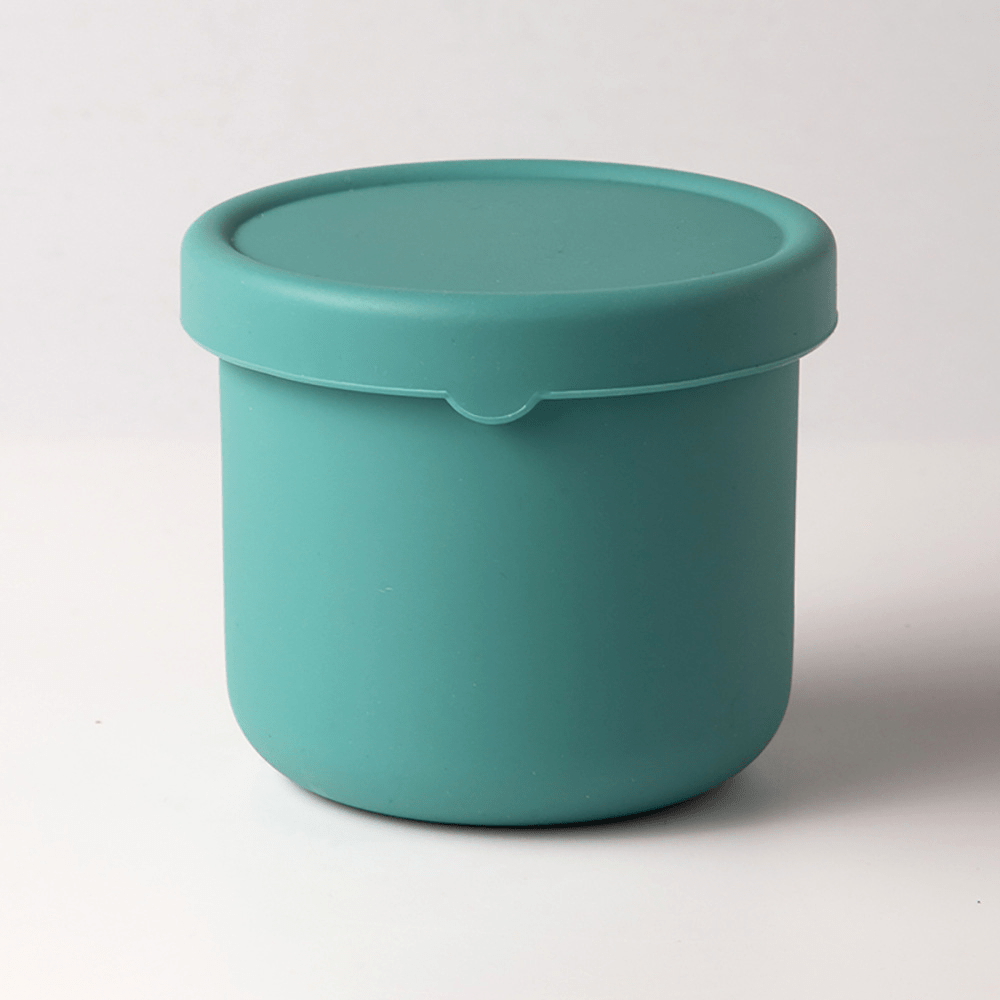 Läckagesäker silikon-bentolåda för barn – Fri från BPA och kemiska färger, tål mikrovågsugn och diskmaskin!