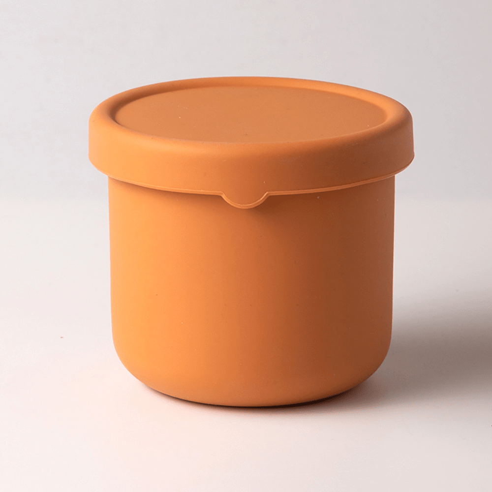 Läckagesäker silikon-bentolåda för barn – Fri från BPA och kemiska färger, tål mikrovågsugn och diskmaskin!