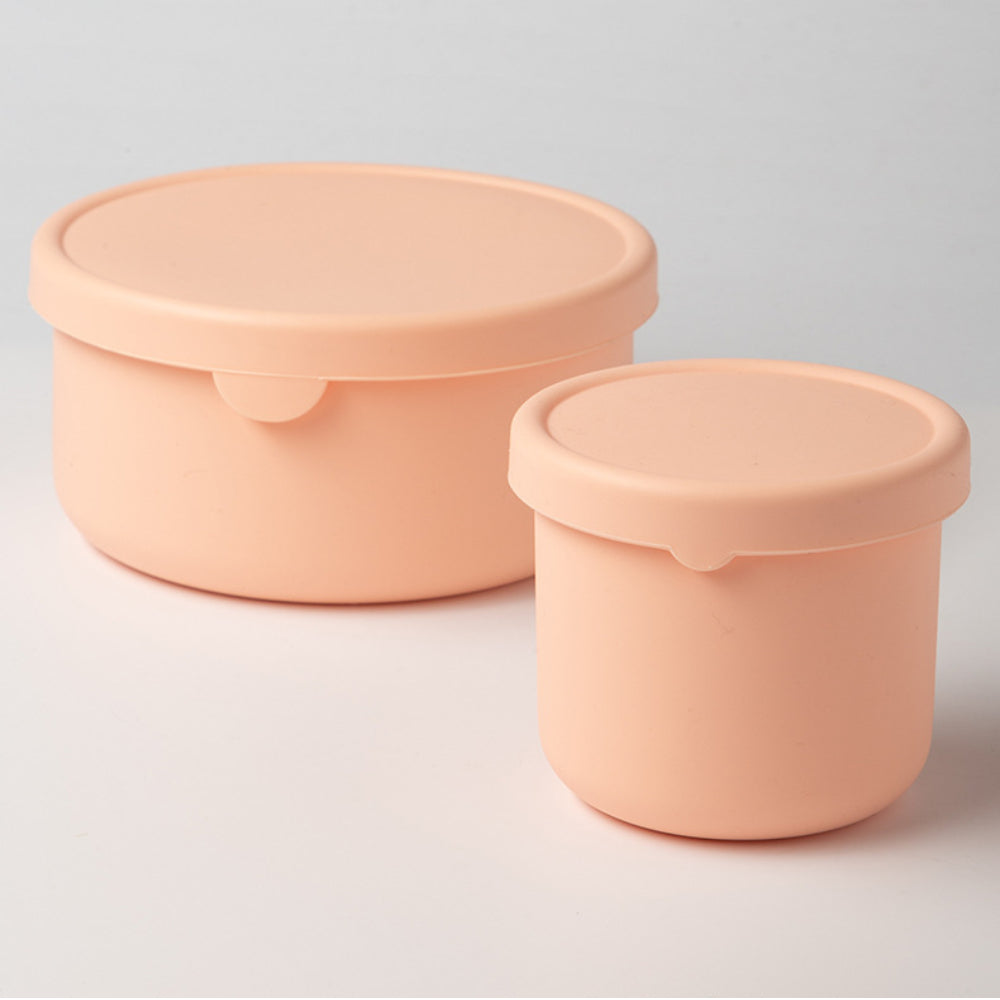 Läckagesäker silikon-bentolåda för barn – Fri från BPA och kemiska färger, tål mikrovågsugn och diskmaskin!