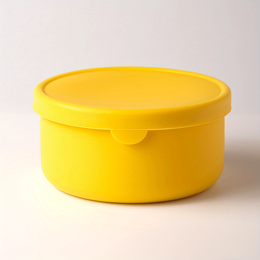 Läckagesäker silikon-bentolåda för barn – Fri från BPA och kemiska färger, tål mikrovågsugn och diskmaskin!