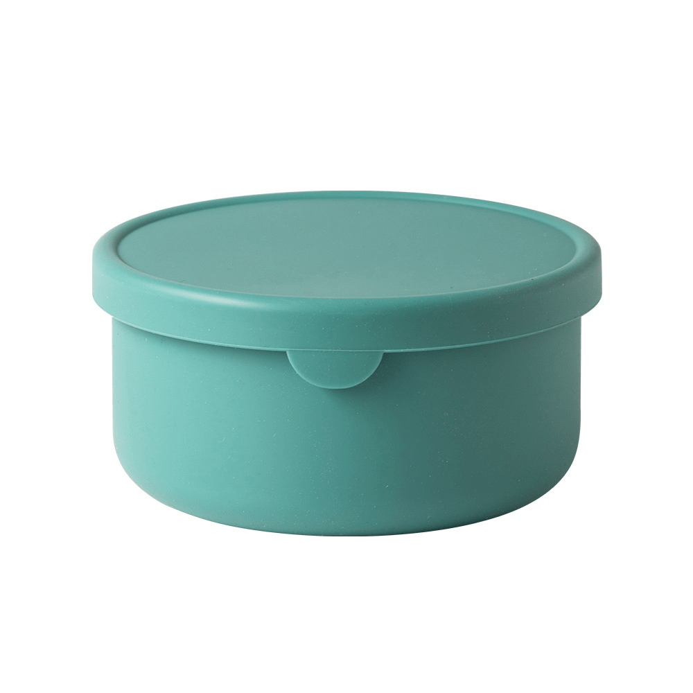 Läckagesäker silikon-bentolåda för barn – Fri från BPA och kemiska färger, tål mikrovågsugn och diskmaskin!