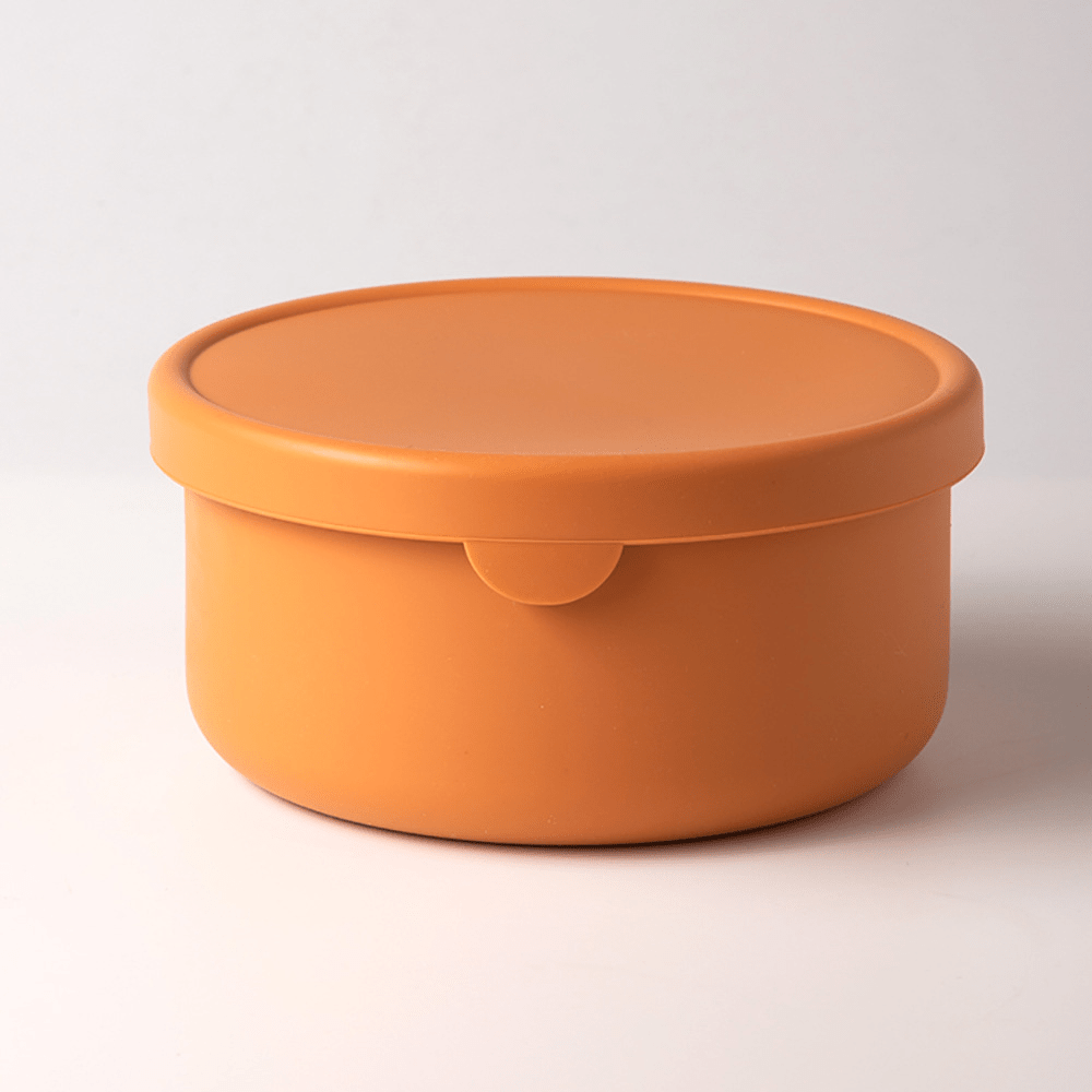 Läckagesäker silikon-bentolåda för barn – Fri från BPA och kemiska färger, tål mikrovågsugn och diskmaskin!